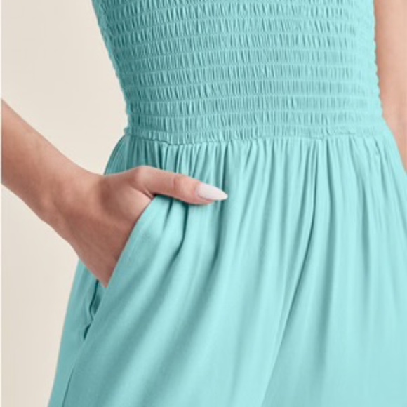 Sea Blue Tube top Jumpsuit - LG - Picture 3 of 8